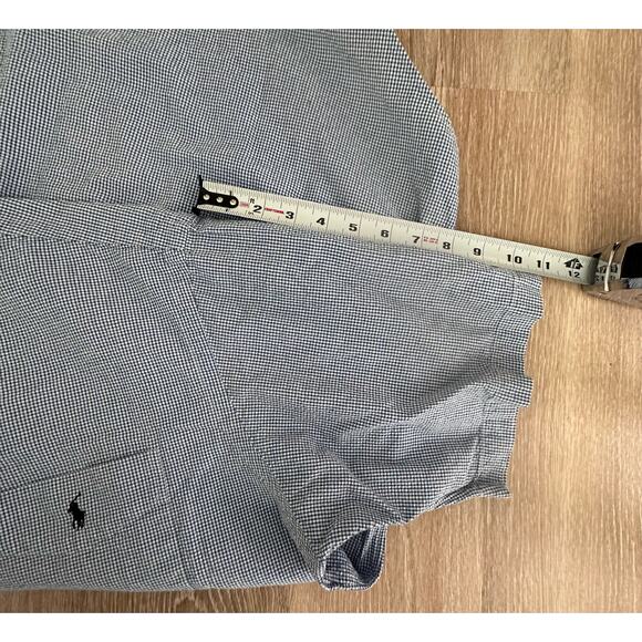 Ralph Lauren|SS Classic Fit Button‎ Up|White/Blue SeerSucker Stripe|SZ L - Picture 6 of 9